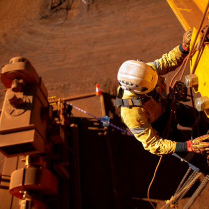 Maintenance de palan de levage sur corde