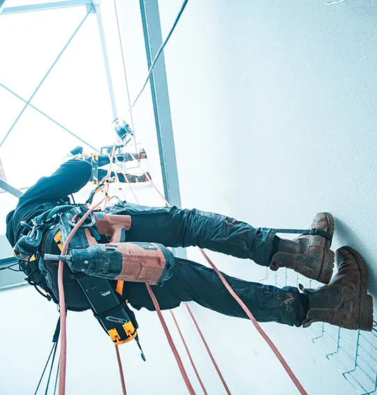 Pose de chemin de câbles
