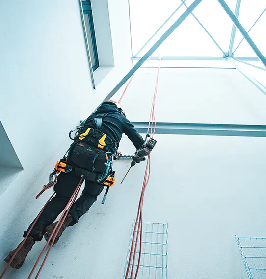 Pose de chemin de câbles